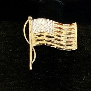 🆕GENUINE 14K SOLID GOLD FLAG TACK. DIAMOND CUT. MICHAEL ANTHONY FINE JEWELERS